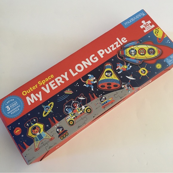NEW Puzzle 30 Pieces “My Very Long Puzzle” Space Theme | Mudpuppy - Picture 1 of 8